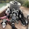Articulated Skank Fidget Toy with Trash Can  Collectible Trash Animals Series! view 3