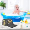 WELLDAY Cute Black Cat Face Baby Washcloths, 3 Pack of Cotton Newborn Washcloths, Extra Soft & Ultra Absorbent Muslin Washcloths Baby, Unisex 12 X 12 in view 4