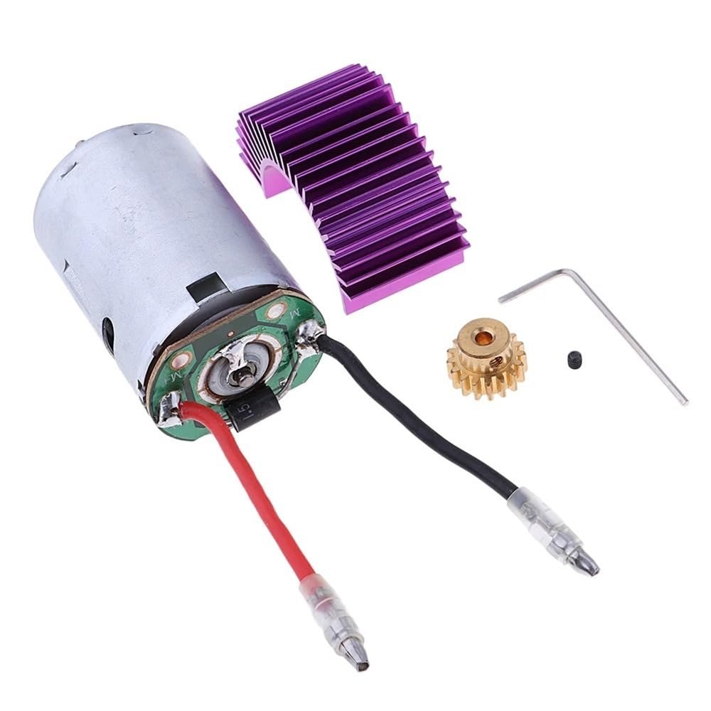 UMTSGYNU Compatible with 12428 12423 1/12 RC Car 540 Motor 17T Gear Radiator Motor Heat Sink Gear Set