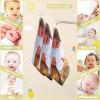 WELLDAY Funny Chicken Farm Baby Washcloths, 3 Pack of Cotton Newborn Washcloths, Extra Soft & Ultra Absorbent Muslin Washcloths Baby, Unisex 12 X 12 in view 3