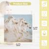 WELLDAY White Horses Baby Washcloths, 3 Pack of Cotton Newborn Washcloths, Extra Soft & Ultra Absorbent Muslin Washcloths Baby, Unisex 12 X 12 in view 4