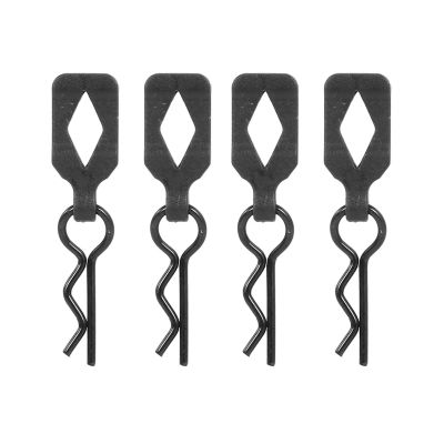 RC Car Repair Kit for Arrma for Kraton for Axial for SCX10 for Traxxas for Trx4 for Tamiya 1/8 1/10 4Pcs Body Clip Retainer Shell Fixed Buckle Lock RC Car Upgrade Parts(Black)