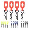 RC Car Repair Kit for Arrma for Kraton for Axial for SCX10 for Traxxas for Trx4 for Tamiya 1/8 1/10 4Pcs Body Clip Retainer Shell Fixed Buckle Lock RC Car Upgrade Parts(Black) view 2