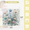 WELLDAY Bouquets Green Plants Baby Washcloths, 5 Pack of Cotton Newborn Washcloths, Extra Soft & Ultra Absorbent Muslin Washcloths Baby, Unisex 12 X 12 in view 3