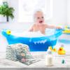 WELLDAY Bouquets Green Plants Baby Washcloths, 5 Pack of Cotton Newborn Washcloths, Extra Soft & Ultra Absorbent Muslin Washcloths Baby, Unisex 12 X 12 in view 4