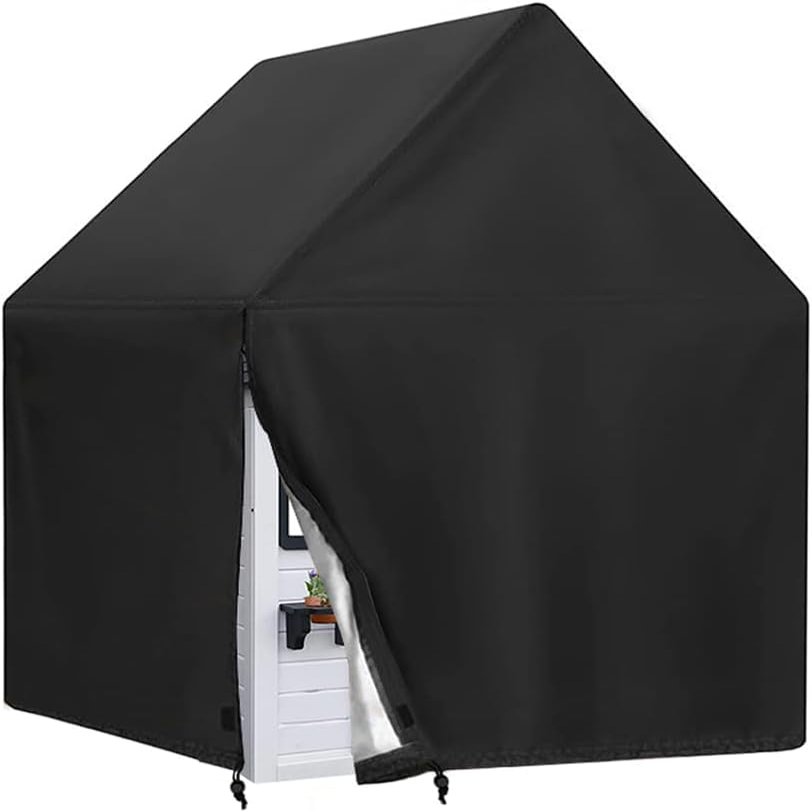 Yolaka Outdoor Cover Fit for Kids Sweetwater Wooden Playhouse L57.1" x W57.1" x H63"/48" All Weather Protector