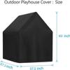Yolaka Outdoor Cover Fit for Kids Sweetwater Wooden Playhouse L57.1" x W57.1" x H63"/48" All Weather Protector view 3