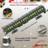 Electric Train Sets Remote Control for Kids Metal Alloy Christmas Train Toys Steam Locomotive Glowing Passenger Carriages Luxury Tracks Light & Sounds Rechargeable Birthday Gifts for Boys Girls Green view 3
