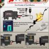 Electric Train Sets Remote Control for Kids Metal Alloy Christmas Train Toys Steam Locomotive Glowing Passenger Carriages Luxury Tracks Light & Sounds Rechargeable Birthday Gifts for Boys Girls Green view 4