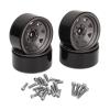 4PCS 1.9in Universal Fit RC Rims, Strong Zinc Alloy Steel Support, 8 Spokes Wheel Rim Set, Enhanced Stability, Easy Install, for Axial SCX10 SCX10 II SCX10 III, Redcat GEN8 (You Color) view 1