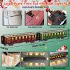 Electric Train Sets Remote Control for Kids Christmas Train Toys Steam Locomotive w/3 Smokes, Glowing Passenger Carriages, Luxury Tracks, Light & Sounds Rechargeable Birthday Gifts for Boys Girls view 3
