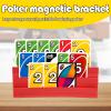 2 Pack Card Holders for Playing Cards, Three-Layer Curved Playing Card Holder Racks Tray Set, Large Capacity Plastic Playing Card Holders, Keep Focusing Playing Card Rack for Kids Adults Seniors view 2