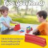 2 Pack Card Holders for Playing Cards, Three-Layer Curved Playing Card Holder Racks Tray Set, Large Capacity Plastic Playing Card Holders, Keep Focusing Playing Card Rack for Kids Adults Seniors view 4