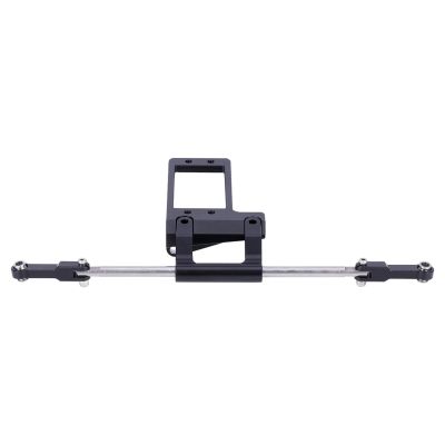 BAT Servo Mount with Hydraulic Steering Kit for 1/10 RC Crawler Car VP F9 Portal Axle LCG Chassis DIY Upgrade Parts(Black)