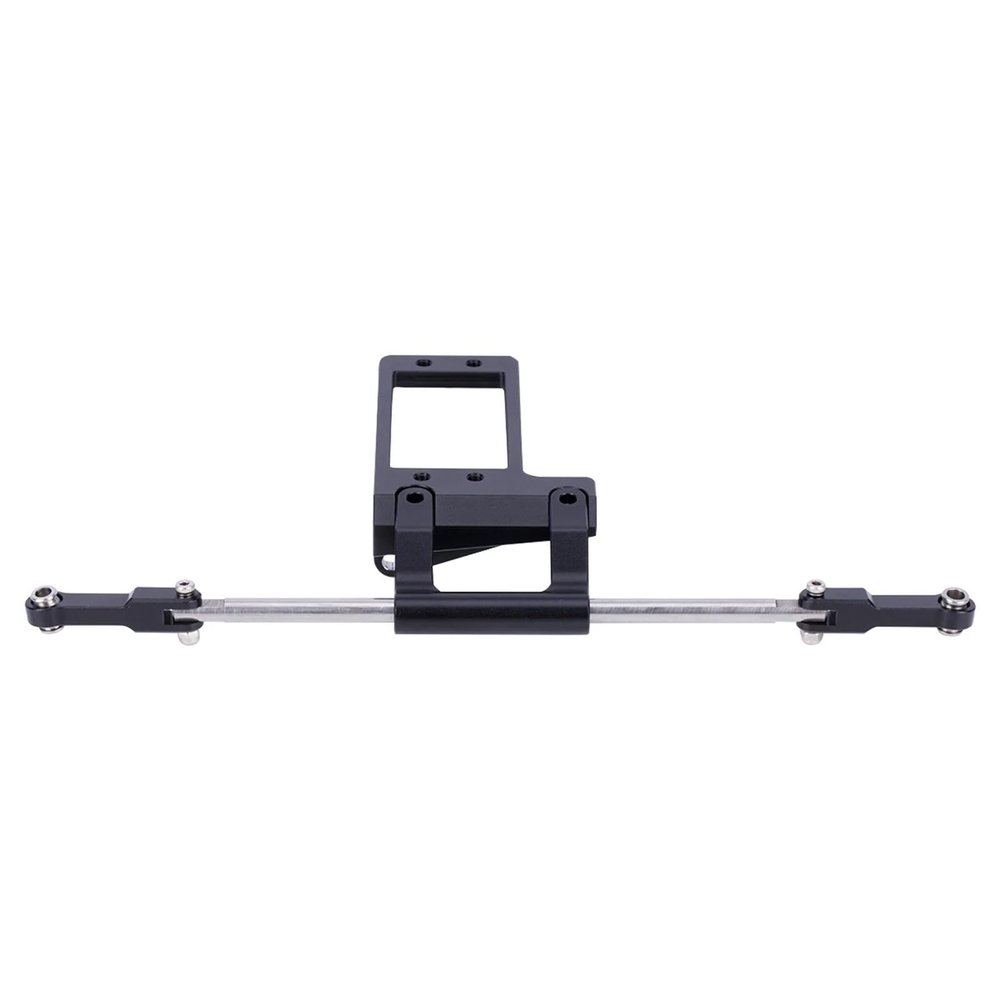 BAT Servo Mount with Hydraulic Steering Kit for 1/10 RC Crawler Car VP F9 Portal Axle LCG Chassis DIY Upgrade Parts(Black)