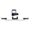 BAT Servo Mount with Hydraulic Steering Kit for 1/10 RC Crawler Car VP F9 Portal Axle LCG Chassis DIY Upgrade Parts(Black) view 2