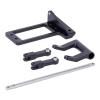 BAT Servo Mount with Hydraulic Steering Kit for 1/10 RC Crawler Car VP F9 Portal Axle LCG Chassis DIY Upgrade Parts(Black) view 4