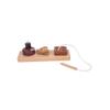 Adena Montessori Wooden Lacing Threading Toys,Geometric Lacing Toys for Toddlers,Educational Threading Shapes for Kids,Fine Motor Skills Gift for 1 2 3 4 Years Old Toddlers Baby Kids view 3