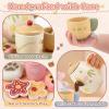 Beberolen Tea Party Set for Toddlers 3-5 Girls Boy Birthday Gift Pretend Play Food Wooden Picnic Outdoor Toys Kids Age 2 3 4 5 6 Educational Wood Toy view 3