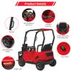12V Ride-On Forklift for Kids, Electric Construction Car with Remote Control, Liftable Fork and Pallet, 2 Speeds, Music, USB, MP3, and Low-Power Alarm view 2