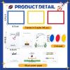 Beeveer 48 Sets Father's Day Handprint Crafts DIY Religious Hand Keepsake Craft Gifts with Flower Stickers for Mom Dad Home Party Activities(Bright Colors) view 3