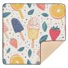 Kigai Fruit Ice Cream Baby Play Mat for Floor and Playpen 50x50 inch Non-Slip Baby Activity Playmat Waterproof Foldable Crawling Mat for Infants Toddlers view 1