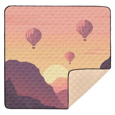 Kigai Hot Air Balloon Baby Play Mat for Floor and Playpen 50x50 inch Non-Slip Baby Activity Playmat Waterproof Foldable Crawling Mat for Infants Toddlers