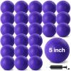 HSLCGF 24 Pcs Dodgeballs 5 Inch Playground Ball Purple Kickball Inflatable Rubber Handball Bouncy Dodge Ball with 1 Hand Pump for Outdoors Ball Games Gym Camps Picnic (Purple) view 1