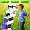 HSLCGF 24 Pcs Dodgeballs 5 Inch Playground Ball Purple Kickball Inflatable Rubber Handball Bouncy Dodge Ball with 1 Hand Pump for Outdoors Ball Games Gym Camps Picnic (Purple) view 4