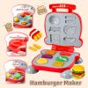 Aprilwolf 75 PCS 4 in 1 Dough Sets for Kids Ages 3-4-8, Art Crafts Dough Tools Kit, Ice Cream Playset Noodle Hamburger Maker Machine Dessert Rack, Kitchen Creations Food Play Toys Toddlers Boys Girls view 4