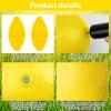 HSLCGF 24 Pcs Dodgeballs 5 Inch Playground Ball Yellow Kickball Inflatable Rubber Handball Bouncy Dodge Ball with 1 Hand Pump for Outdoors Ball Games Gym Camps Picnic (Yellow) view 3