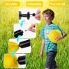HSLCGF 24 Pcs Dodgeballs 5 Inch Playground Ball Yellow Kickball Inflatable Rubber Handball Bouncy Dodge Ball with 1 Hand Pump for Outdoors Ball Games Gym Camps Picnic (Yellow) view 4