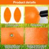 HSLCGF 24 Pcs Dodgeballs 5 Inch Playground Ball Orange Kickball Inflatable Rubber Handball Bouncy Dodge Ball with 1 Hand Pump for Outdoors Ball Games Gym Camps Picnic (Orange) view 3