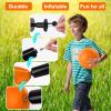 HSLCGF 24 Pcs Dodgeballs 5 Inch Playground Ball Orange Kickball Inflatable Rubber Handball Bouncy Dodge Ball with 1 Hand Pump for Outdoors Ball Games Gym Camps Picnic (Orange) view 4