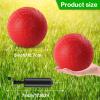 HSLCGF 24 Pcs Dodgeballs 5 Inch Playground Ball Red Kickball Inflatable Rubber Handball Bouncy Dodge Ball with 1 Hand Pump for Outdoors Ball Games Gym Camps Picnic (Red) view 2