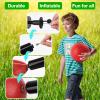 HSLCGF 24 Pcs Dodgeballs 5 Inch Playground Ball Red Kickball Inflatable Rubber Handball Bouncy Dodge Ball with 1 Hand Pump for Outdoors Ball Games Gym Camps Picnic (Red) view 4