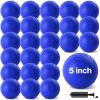 HSLCGF 24 Pcs Dodgeballs 5 Inch Playground Ball Blue Kickball Inflatable Rubber Handball Bouncy Dodge Ball with 1 Hand Pump for Outdoors Ball Games Gym Camps Picnic (Blue) view 1