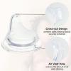 4 Pack Replacement Silicone Spout Compatible with NUK Active and Learner Cups, Clear Silicone Dishwasher Safe No Spill BPA Free Nipple Replacement Spouts view 4