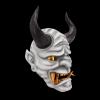 Amonkky Resin Anime Mask Terrifying Halloween Mask Role Playing Mask Halloween Make up Ball Costume Props. (White) view 2