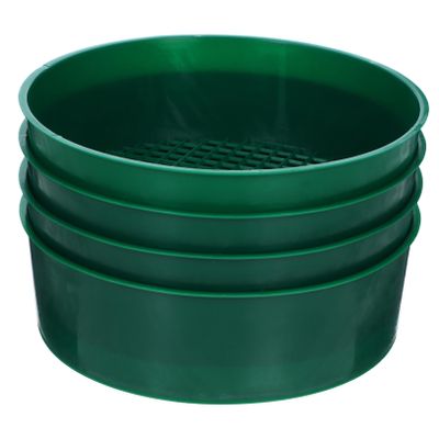 Yardwe Gardening Sieve Manual Soil Sifter 4pcs Multi-use Soil Mesh Sieve for Rocks Sifting