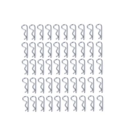 RC Upgrade Accessories for TRX4-M for Axial for SCX24 for Tamiya for Kyosho 1/5 1/8 1/14 1/18 1/24 R Clips Pin RC Model Car Body Shell Parts Modification Accessories 50Pcs(Size b)
