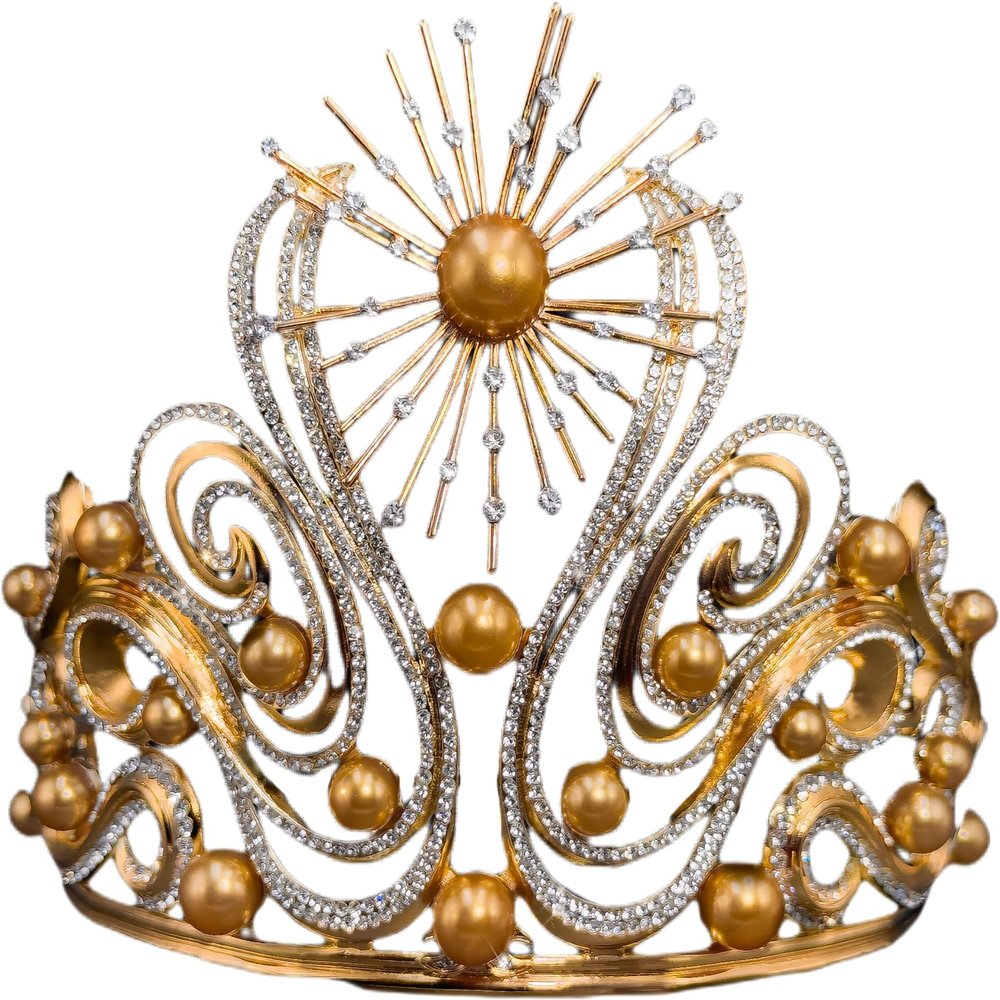 Universe Crown Lumiere De L'Infinity (2024) queen, Jewelmer Crown, Victoria Kjr Theilvig, pageant, Miss Denmark, Good crown, pearls