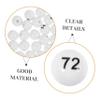 Toyvian 75pcs Plastic Numbered Raffle Balls for Party Games Lightweight Party Lottery Balls for Home Events and Board Games view 4