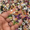 Black and Bright Halloween Sprinkle Mix, Spooky Polymer Clay Fake Sprinkles for Crafts, Fake Bake, Slime, Decoden, Resin Shaker Embellishments (30 gram bag) view 2