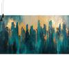 City Paint by Numbers for Adults,Abstract Paint by Number Acrylic with 3 Brushes,DIY Painting by Numbers for Beginner Kits,DIY Canvas Oil Painting Kit for Home Wall Decor Gift (NO Frame 20x60cm V-487 view 2