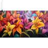Colourful Paint by Numbers for Adults, Flower Paint by Number Acrylic with 3 Brushes, DIY Painting by Numbers for Kits, DIY Canvas Oil Painting Kit for Home Wall Decor Gift (NO Frame 20x60cm V-423 view 2
