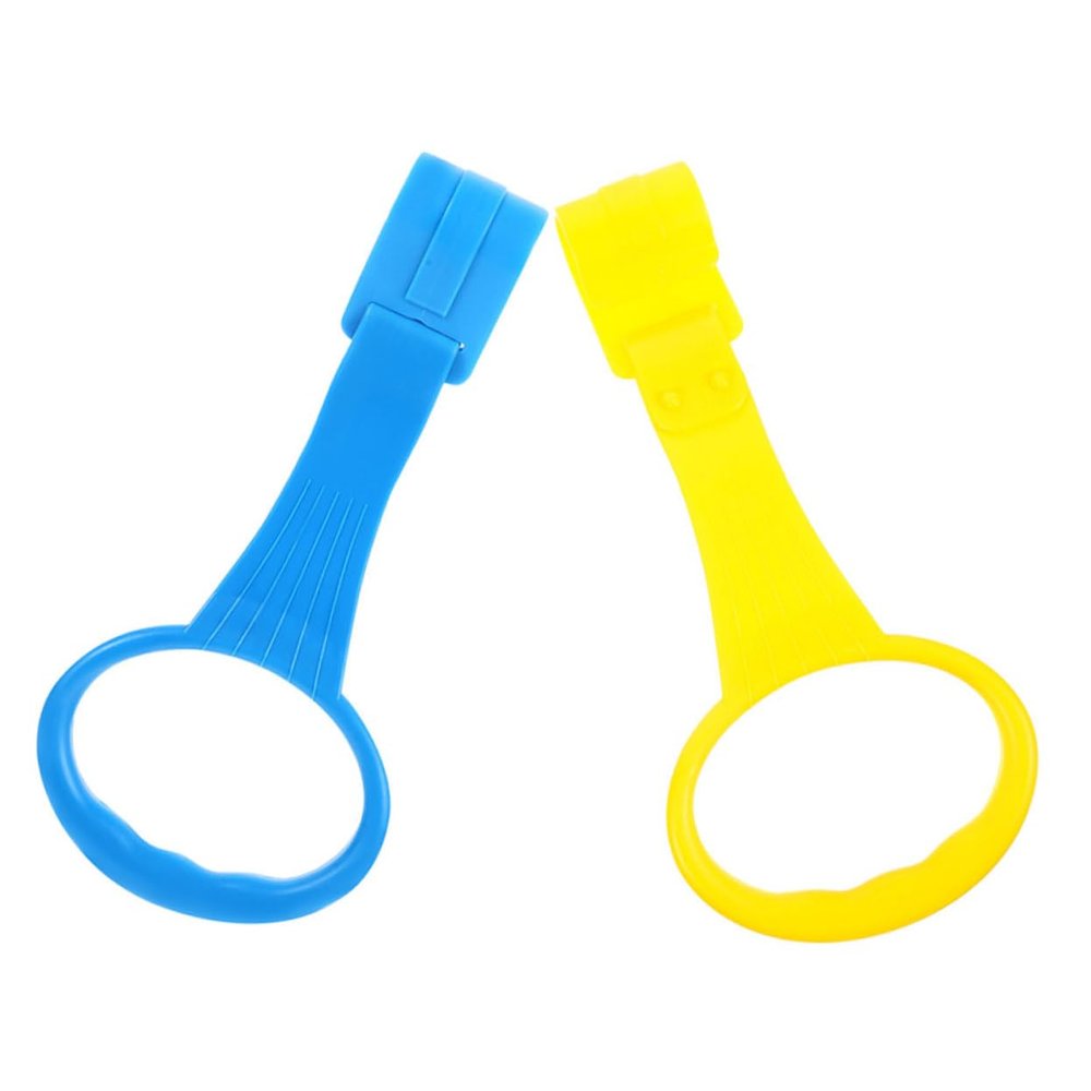 Beatifufu 2pcs Playpen Handles Crib Pull up Rings Playpen Attachments Safe Standing Aid
