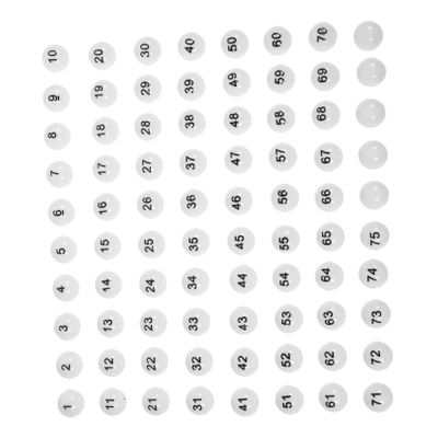 HONMEET 75pcs Plastic Lottery Balls Raffle Game Balls for Parties Raffle Drawing Easy to Find and Use