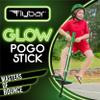 Flybar Glow Jolt Pogo Stick Kids Ages 6 and Up, 40 to 80 Pounds, Perfect for Beginners, Easy Grip Foam Handles, Anti-Slip Foot Pegs, Outdoor Toys for Boys, Jumper Toys for Girls view 3