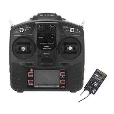 Compatible 2.4G 8CH Remote Control Transmitter And Receiver Set Compatible With RC Aircraft Fixed-wing Helicopter Drone(LEFT HAND)